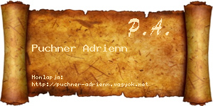 Puchner Adrienn névjegykártya